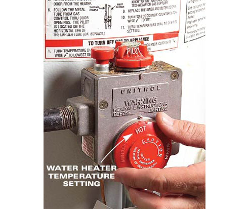 water heater temperature